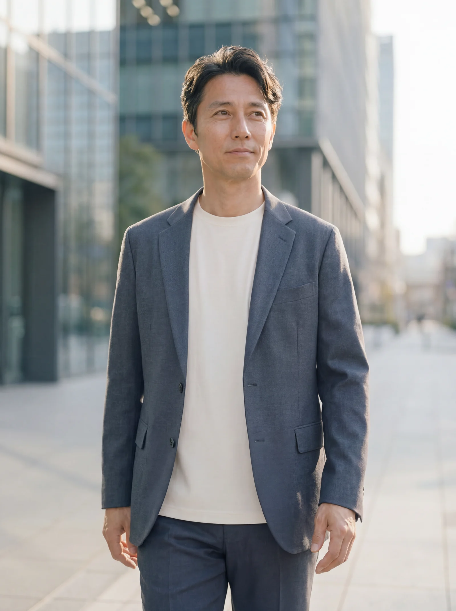 Airy Functional Jacket / Pants — セットアップ着用