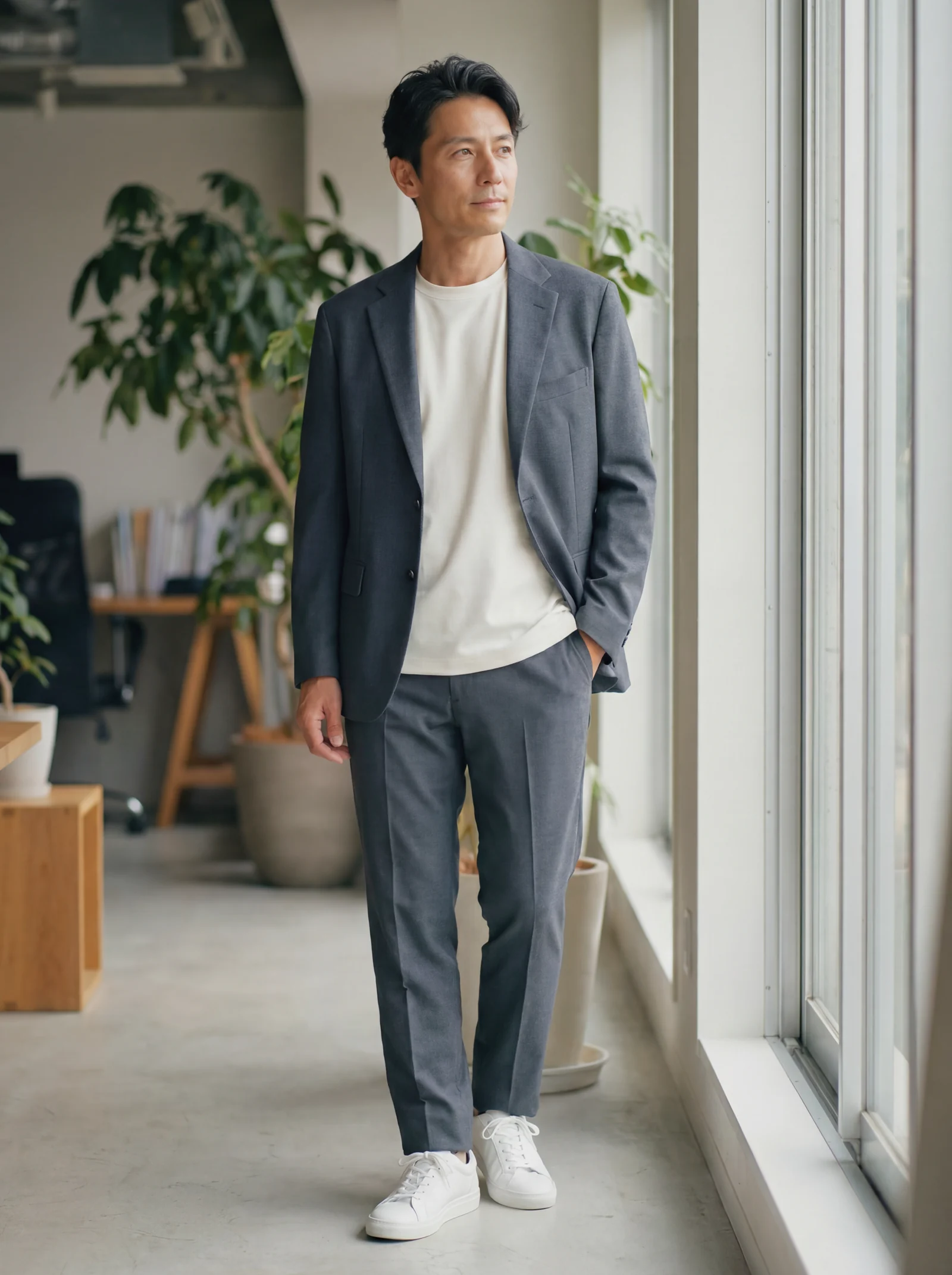 Tシャツ合わせのセットアップ