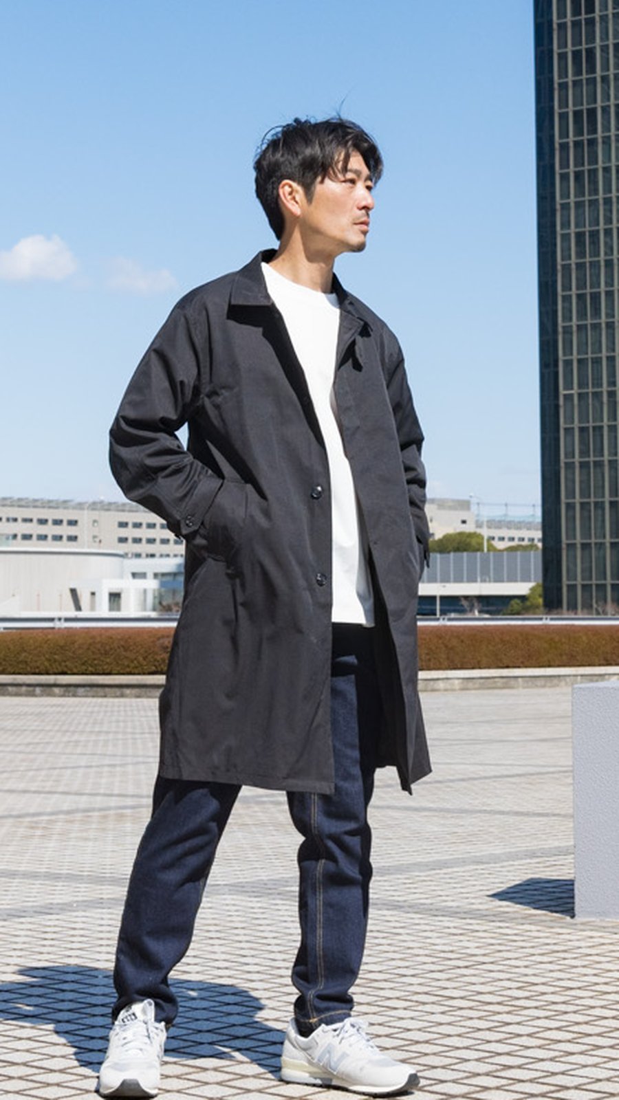コーディネート3：Whiteのジャケット合わせ