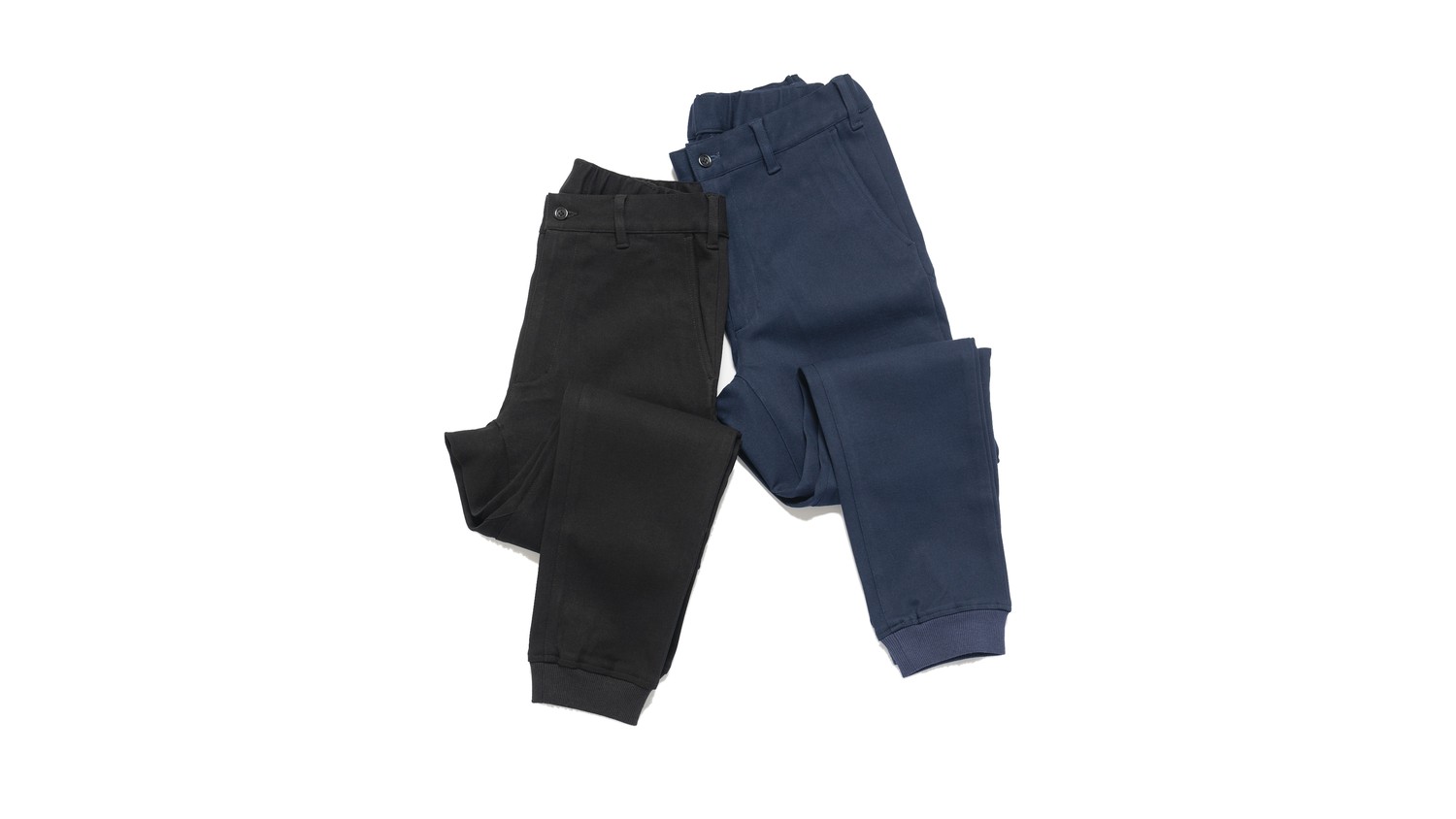 Stretch Jogger PantsのBlackとNavy