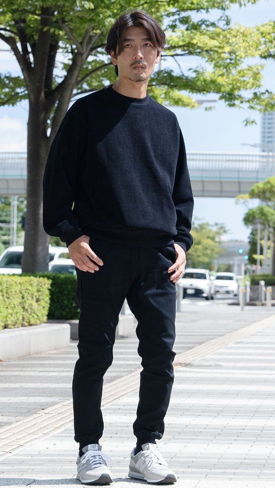 コーディネート：Black＋スウェット